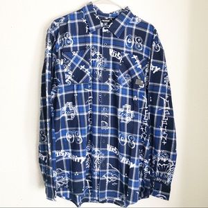 Men’s Pink Dolphin Flannel